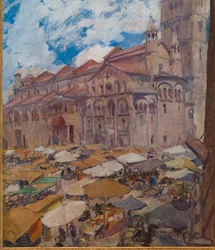 Großer Platz in Modena