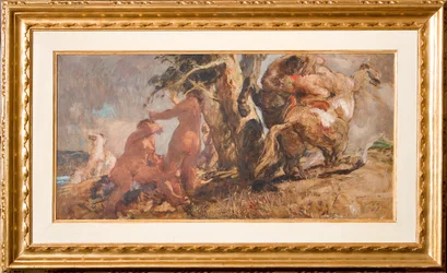 Die Badenden und ein Zentaur