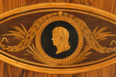 Detail der Tischplatte