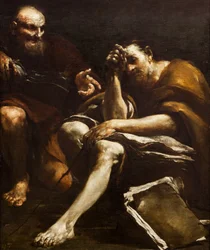 Demokrit und Heraklit, 1730