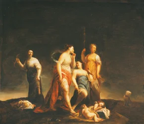 Schlafende Cupidos, von Giuseppe Maria Crespi (1665-1747)