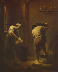 Szene im Keller, ca. 1710-1715