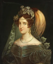 Porträt von Maria Cristina von Savoyen, Königin der beiden Sizilien, 1830