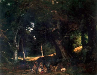 Wald, gemalt von Giuseppe Palizzi