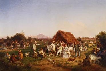 Jagdgesellschaft mit der königlichen Familie von Neapel