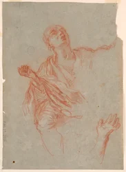 Studien von Trauernden Armen, Händen und Draperien, spätes 18. Jahrhundert