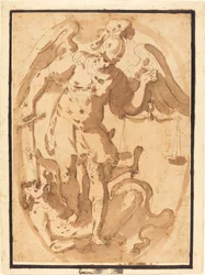 Sankt Michael mit Luzifer