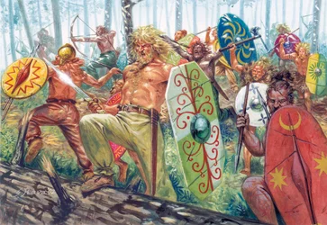 Horde deutscher Krieger - Horde germanischer Krieger -