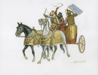 Kriegwagen der Kanaaniter im 15. Jahrhundert v. Chr.
