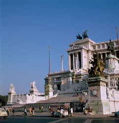 Das Denkmal für Viktor Emanuel II. in Rom, 19. Jahrhundert