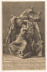 Dirce wird an einen Stier gebunden (Farnesischer Stier)