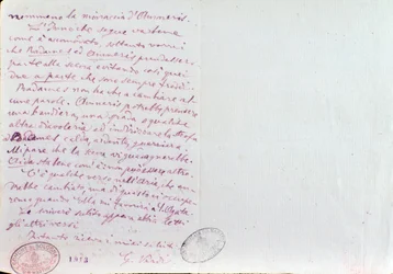 Handgeschriebener Brief von Giuseppe Verdi an den Aida-Librettisten Antonio Ghislanzoni