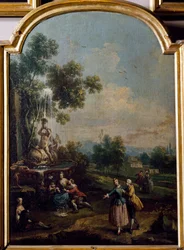 Zeitvertreib in einem Landhaus