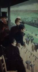 Die Rennen in Auteuil (Teil eines Triptychons)