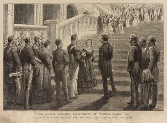 Königin Victoria empfängt König Louis Philippe auf Schloss Windsor