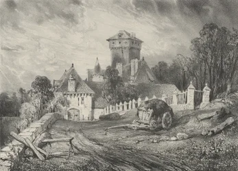 Château de Pesteil in Polminhac, 1832