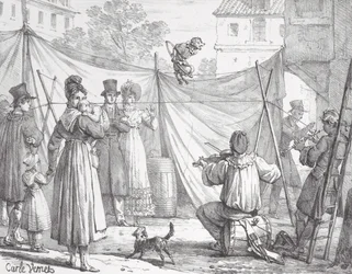 Der Affe und der Leopard, 1818