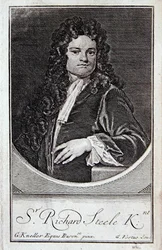 Porträt von Richard Steele, Frontispiz zu 
