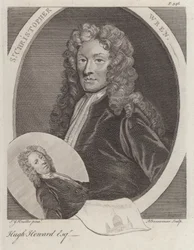 Sir Christopher Wren, englischer Architekt, und Hugh Howard, englischer Künstler und Sammler