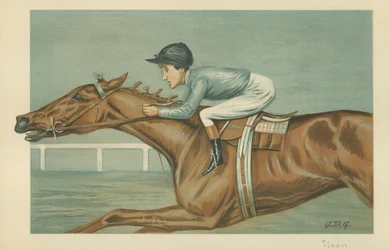 Tod Sloan, ein amerikanischer Jockey, 25. Mai 1899, Vanity Fair Karikatur