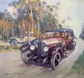 Plakat für Bentley-Autos, 1927