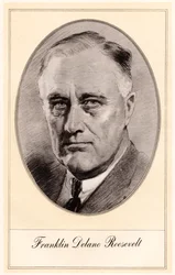 Franklin Delano Roosevelt, 32. Präsident der Vereinigten Staaten, Mitte des 20. Jahrhunderts