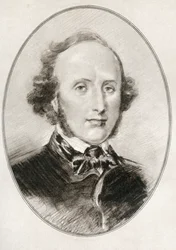 Jakob Ludwig Felix Mendelssohn Bartholdy, aus Living Biographies of Great Composers