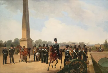 Leibgarderegiment auf dem Connetable-Platz in Gattschina