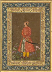 Porträt von Rup Singh, Folio aus dem Shah Jahan Album