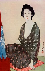 Eine japanische Frau in Sommerkleidung, 1920-1930