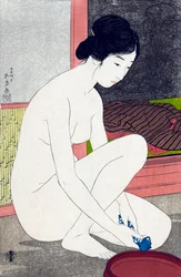 Frau nach dem Bad von Goyo Hashiguchi