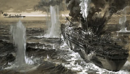 Der Hilfskreuzer Jervis Bay kämpfte bis zum Tod, als ein britischer Konvoi überfallen wurde