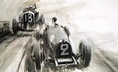 Tim Birkin fährt in Brooklands