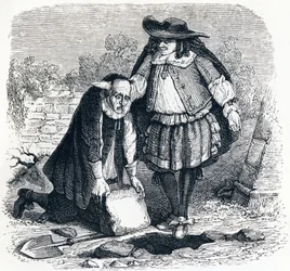 Der Geizige, der seinen Schatz verloren hat - Fabeln von La Fontaine