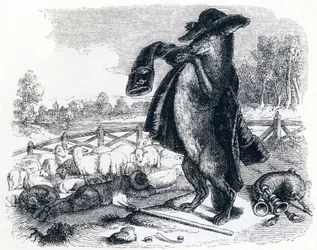 Der Wolf, der zum Hirten wurde - Fabeln von La Fontaine