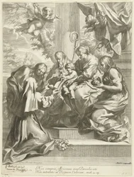 Heilige Martina zu Füßen von Maria