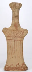 Figur einer stehenden Frau, Böotische Werkstatt, Archaische Periode