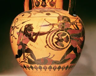 Herakles im Kampf gegen Geryon