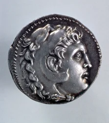 Alexander der Große Tetradrachme mit dem Kopf von Herakles mit Löwenfell