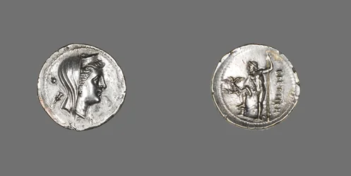 Drachme, die die Nymphe Amphitrite zeigt, 216-203 v. Chr.