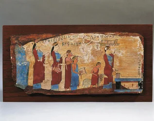 Votivtafel aus der Pitsa-Höhle, 540-530 v. Chr.