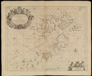 Karte der Scilly-Inseln, ca. 1693