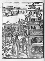 Freie Künste: Grammatik - in „Margarita Philosophica“ von Gregor Reisch (1467-1525). Basel