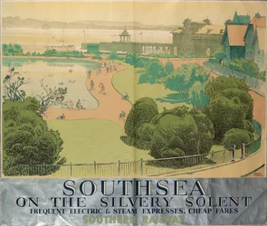Southsea am silbernen Solent, Plakat für Southern Railways