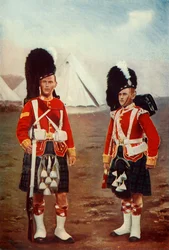 Sergeant und Hornist, 1. Argyle und Sutherland Highlanders, 1900