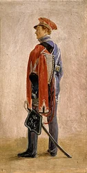 Porträt von P.M. Kunitsky, Husar des Husarenregiments Wilhelm, Prinz von Nassau, 1832