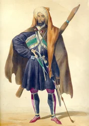 Ein Tscherkesse aus: Szenen, Landschaften, Sitten und Kostüme des Kaukasus, 1840