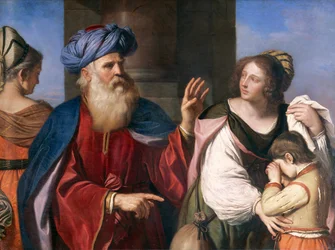 Abraham verbannt Hagar