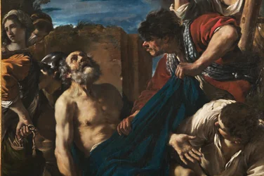 Das Martyrium des heiligen Petrus (Detail)