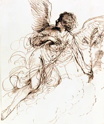 Studie eines Engels, um 1611-1666